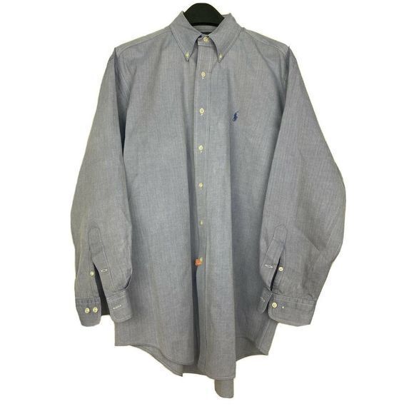 Ralph Lauren 16 32/33 (XXL) Yarmouth Button‎ Down - Picture 1 of 7